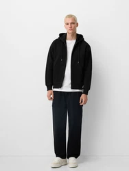 Bershka Sweatjacke schwarz