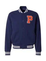 Sweatjacke blau / navy / hellorange / wei