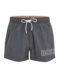 Badeshorts 'Mooneye' dunkelgrau / wei