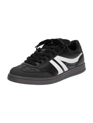 Pull&Bear Sneaker schwarz/weiß