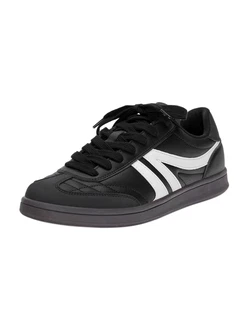 Pull&Bear Sneaker schwarz/weiß