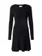 VILA Úpletové šaty  černá