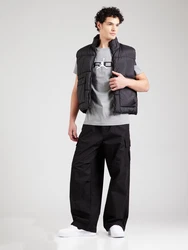 Jordan T-Shirt 'AIR' graumeliert/schwarz/weiß