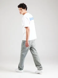 Denim Project T-Shirt 'Enjoy' blau/dunkelrot/weiß