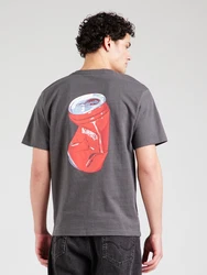 Denim Project T-Shirt 'Soda Can' taubenblau/dunkelgrau/rot/weiß