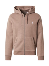 Sweatjacke mokka / wei