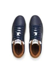 JACK & JONES Sneaker JFWJORDAN marineblau/karamell/weiß