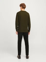 JJ Rebel Pullover 'JREBASHER' tanne