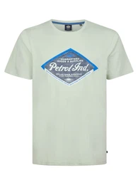 T-Shirt blau / marine / pastellgrn / wei