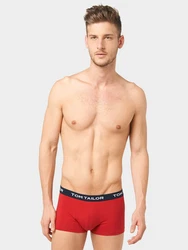 TOM TAILOR Unterhemd Hip Pants Retro Boxer marine/grasgrn/karminrot