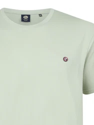 Petrol Industries Rundhalsshirt mit Logo Stickerei pastellgrün