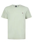 Petrol Industries Rundhalsshirt mit Logo Stickerei pastellgrün