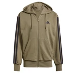 adidas Sportswear Hoodie Essentials 3-Streifen French Terry Kapuzenjacke oliv/schwarz