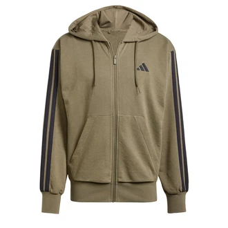 adidas Sportswear Hoodie Essentials 3-Streifen French Terry Kapuzenjacke oliv/schwarz adidas Sportswear Hoodie Essentials 3-Streifen French Terry Kapuzenjacke oliv/schwarz