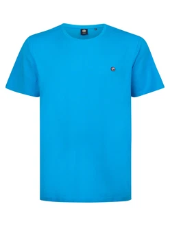 Petrol Industries Rundhalsshirt mit Logo Stickerei