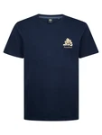 Petrol Industries T-Shirt 'Classic' hellbeige/navy