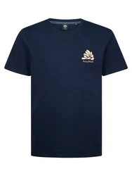 Petrol Industries T-Shirt 'Classic' hellbeige/navy