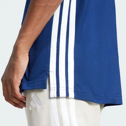 ADIDAS SPORTSWEAR ESSENTIALS 3-STREIFEN PIQUE/ FUNKTIONSSHIRT dunkelblau / weiß
