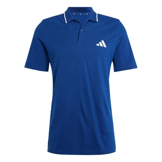ADIDAS SPORTSWEAR ESSENTIALS 3-STREIFEN PIQUE/ FUNKTIONSSHIRT dunkelblau / weiß ADIDAS SPORTSWEAR ESSENTIALS 3-STREIFEN PIQUE/ FUNKTIONSSHIRT dunkelblau / weiß