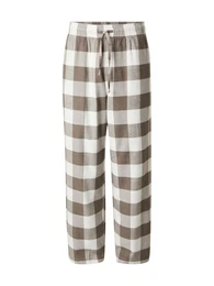 Pyjamahose braun / braunmeliert / offwhite