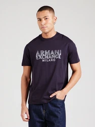 ARMANI EXCHANGE T-Shirt dunkelblau/weiß