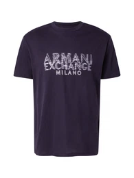 T-Shirt dunkelblau / wei