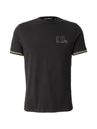 T-Shirt gold / dunkelgrau / schwarz
