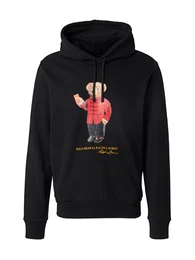 Sweatshirt beige / orange / rot / schwarz