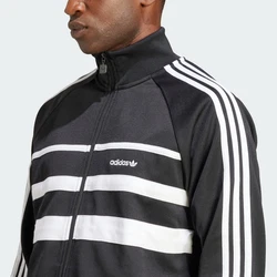 ADIDAS ORIGINALS Sweatjacke 'The First' schwarz/weiß