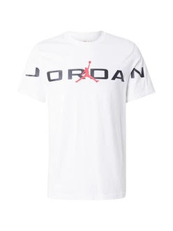Jordan T-Shirt 'AIR' rot/schwarz/weiß