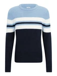 JACK & JONES Pullover 'JJSander' navy/hellblau/wei