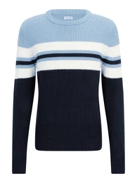 Pullover 'JJSander' navy / hellblau / wei