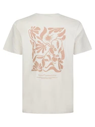 Petrol Industries T-Shirt 'Classic' nude/weiß
