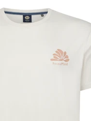 Petrol Industries T-Shirt 'Classic' nude/weiß
