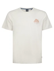 Petrol Industries T-Shirt 'Classic' nude/weiß