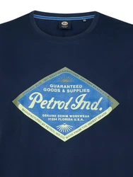 Petrol Industries T-Shirt 'Vista' saphir/dunkelblau/hellgrn