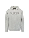 NO EXCESS Sweatshirt Hoodie Sunset - Relaxed Fit Silber/Grau/Grau/Silber/Grau/Silber/Mintgrün/Rot/Hellgrau