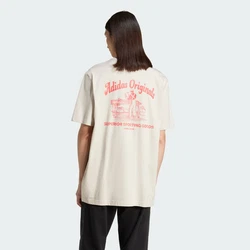 adidas Originals T-Shirt Wabash creme/hellrot