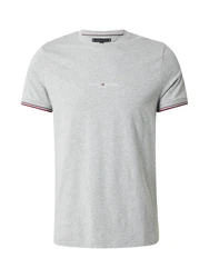 TOMMY HILFIGER T-Shirt dunkelblau/graumeliert/weiß