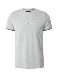 T-Shirt dunkelblau / graumeliert / wei