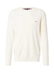 TOMMY HILFIGER Pullover 'ESSENTIAL' STEUERKREUZ hellbeige