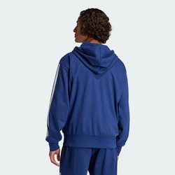 adidas Sportswear Hoodie Essentials 3-Streifen French Terry Kapuzenjacke royalblau/wei