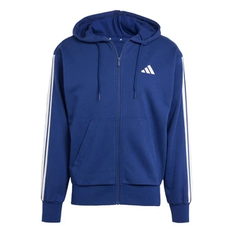 adidas Sportswear Hoodie Essentials 3-Streifen French Terry Kapuzenjacke royalblau/wei