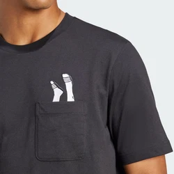 ADIDAS SPORTSWEAR Funktionsshirt 'Lounge Slides' schwarz / weiß