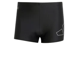 Sportbadehose 'Big Bars' schwarz / wei