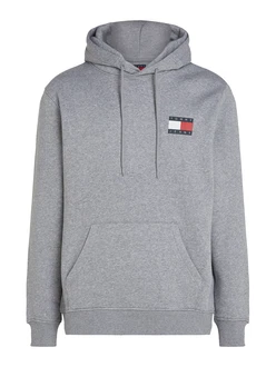Tommy Jeans Sweatshirt TJM REG ESSENTIAL FLAG HOOD EXT navy / graumeliert / rot / wei