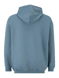 Jack & Jones Plus Sweatshirt JJELOGO SWEAT HOOD 2 COL 24/25 NOOS PLS taubenblau/dunkelorange/weiß