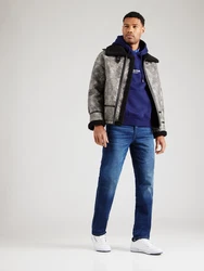 JACK & JONES Sweatshirt JORVesterbro marine/weiß