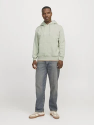 JACK & JONES Sweatshirt JORVesterbro pastellgrün/weiß