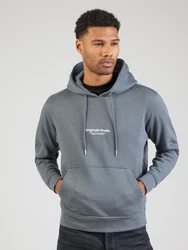 JACK & JONES Sweatshirt JORVesterbro grau / weiß